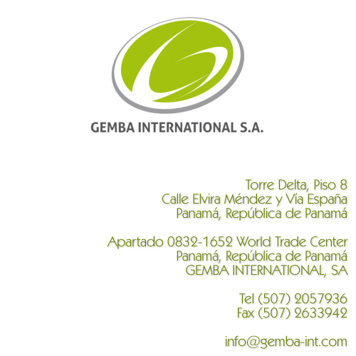 GEMBA INTERNATIONAL, S.A.
